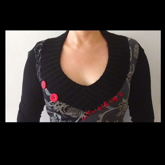 Desigual Sweater - Multicolour, Unique Details - Picture 3 of 11